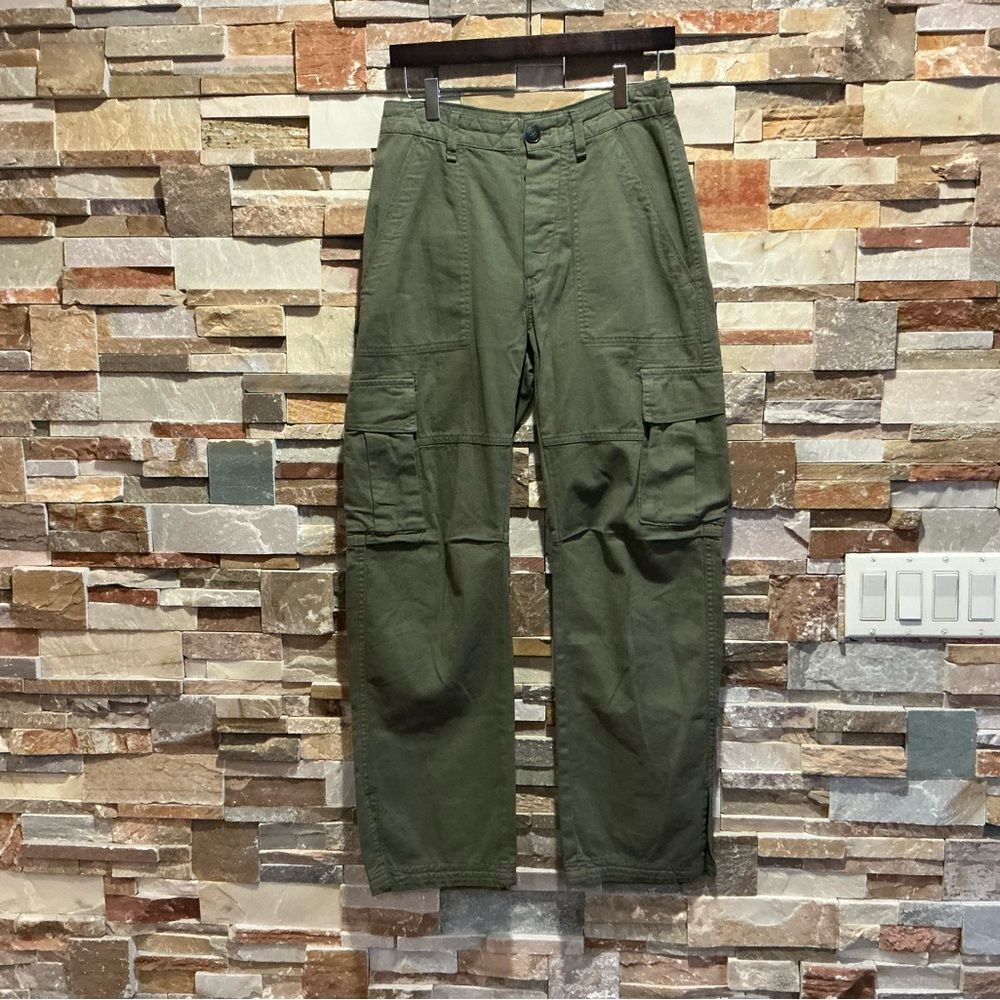Zara Green High Rise Jeans with Relaxed Fit